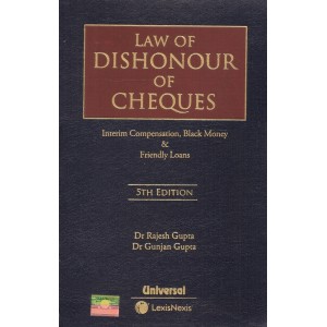 Universal's Law of Dishonour of Cheques [HB] by Dr. Rajesh & Gunjan Gupta